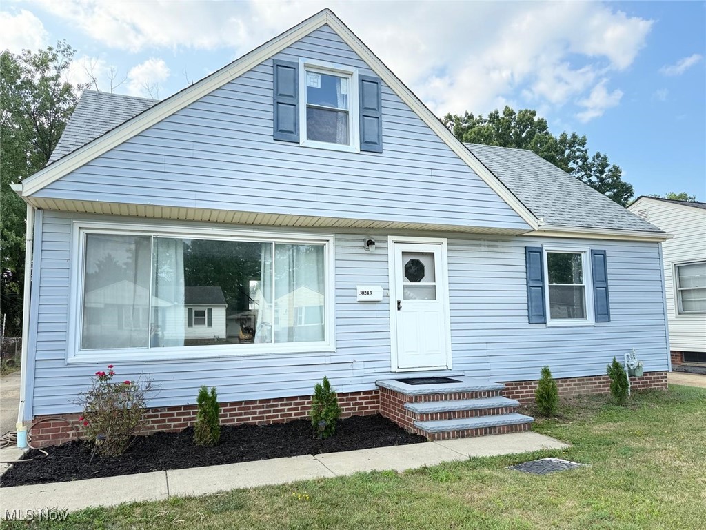 Charming Cape Cod in Wickliffe with tons of updates and move-in ready features. This home features a 2-year old roof, remodeled kitchen and bath, finished basement. 1-year hot water tank, professional waterproofing, basement 80% block replaced, and central air. The backyard and cozy layout makes it perfect for first-time buyers or a family!