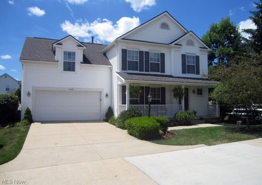 Former Model Home for the development.  Many upgrades included when built.  Recessed built-in cabinets with custom shelving.  1st floor laundry, Maple kitchen cabinets, basement is pre-plumbed for full bath.  Garage bumped out 6 feet, recessed canned lighting.  This property has fabulous view of Darrow Lake is a private body of water that is stocked and residents have access.  Homeowners have gone wild with major updates to include fashion neutral paint throughout (gray tones), Sellers professionally installed all new flooring to include hardwood flooring in living room, dining room to match builder installed wood floor in foyer, Ceramic flooring in kitchen, breakfast room and laundry.  Kitchen features stainless appliances, granite counters, under mount sink, ceramic backsplash.  Second floor completely re-carpeted in 2015.  Master bath remodeled in 2015, flooring, custom shower, granite counter, wood grained planked tile flooring in both 2nd floor baths.  Sellers added a gorgeous cus