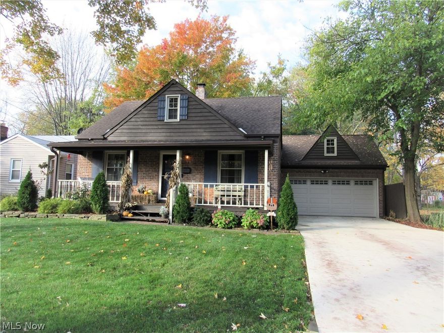 Be first or be sorry! One of a kind brick beauty! Three bedroom, two full bathroom warm and inviting Cape Cod located on a dead end street. Updated kitchen. Hardwood floors in kitchen and living room. Family room/sun room with volume ceilings. Two updated full bathrooms. Huge master bedroom. Full basement has recreation room, laundry room, mechanical area, full bathroom and glass block windows.  Front covered porch. Deck off family room with fenced in yard. Two car attached garage with huge attic above. Driveway, shed and glass storm doors 2020. Garage door 2019. Windows 2018. Kitchen, gutters & downspouts and hot water tank 2015. Includes 1 year Cinch Home Warranty!