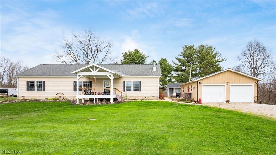 Welcome to your perfect blend of country charm and everyday convenience! This well-maintained 3-bedroom, 2-bath home is nestled on just over an acre, offering peaceful surroundings while still being just a short drive to Roscoe Village and other shopping, dining, and entertainment.

Inside, you'll find a functional and inviting layout, including a primary suite with a private en suite bath. The kitchen has been thoughtfully updated with freshly painted cabinets, new countertops, and a stylish backsplash, and comes fully equipped with refrigerator, stove, dishwasher, and microwave. Washer and dryer will also convey, making this home truly move-in ready. An easily accessible attic provides excellent additional storage space.

Step outside and enjoy everything this property has to offer! The spacious yard is perfect for relaxing or entertaining, featuring an above-ground pool (2025) and a charming 16x16 pergola (2023) --ideal for gatherings all season long. Car enthusiasts or hobbyists will appreciate the oversized 2-car 24x32 detached garage, and an optional shipping container provides even more storage flexibility.

If you're looking for space, comfort, and convenience--all in one--this property is a must-see!