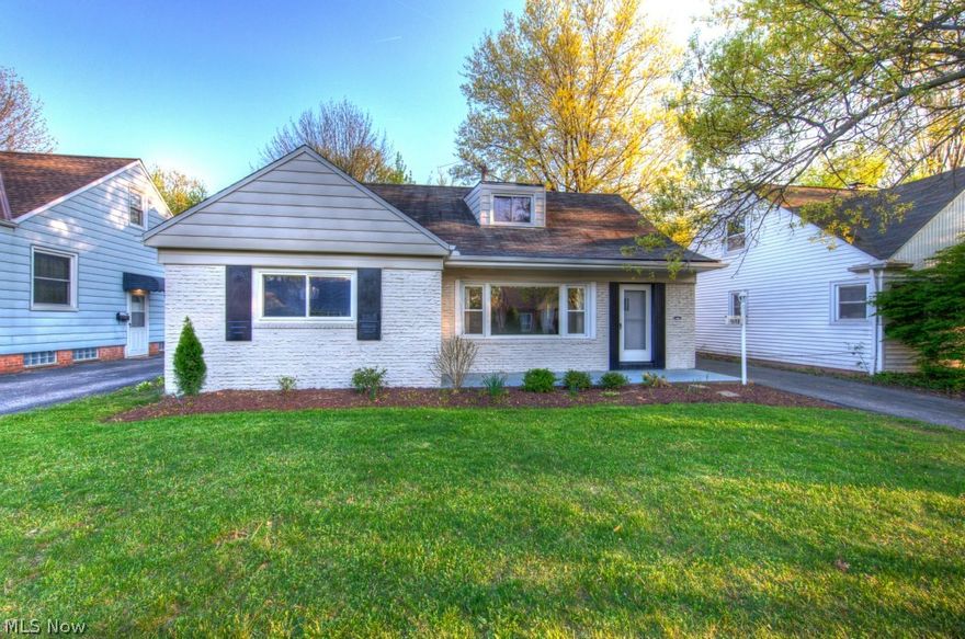 Charming 4BD/2BA Cape Cod in South Euclid!  ***Check Out the 360 Degree Panoramic Virtual Tour!***  The Spacious Living Room and Dining Area Feature Newer Flooring and Fresh Paint! Darling Eat-In Kitchen has been Updated with Maple Cabinets and Tiled Flooring! Two Bedrooms on First Floor Plus Additional Office with Built-In Shelving all with Newer Carpet! Neutral Décor Throughout! First Floor Full Bath and Highly Desired First Floor Laundry! Versatile Second Floor Offers a Fourth Bedroom and Large Additional Living Space that can be used as a Master Suite! The Second Floor also Features an Additional Full Bath!  Newer Windows Throughout! Concrete Patio! Beautifully Landscaped! Two Car Garage!  Freshly Painted Exterior. Home Warranty Included!  Close to Shopping, Colleges, Hospitals, and University Circle! Call for Private Showing Today!