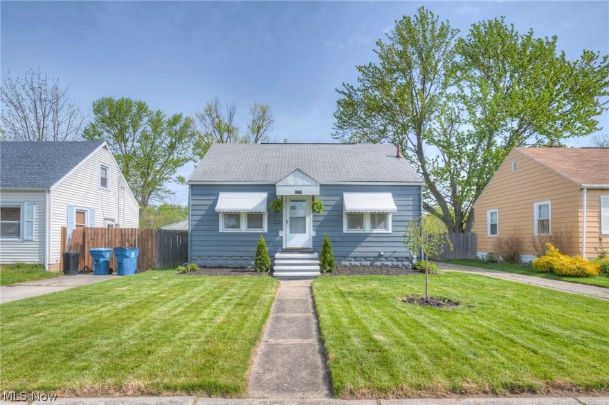 This Beautiful Updated/Remodeled Dollhouse...Be prepared to fall in love with this modern 3 bedroom, 1.5 bath bungalow (2 Bedrooms & Remodeled Full Bath on main floor for convenience) with newer kitchen, baths, windows, more and situated on a quiet well cared for street on a private lot (Open Green Space Behind Home...No Houses) w/outstanding backyard for relaxing/entertaining...Basement is partially finished & is the owner's private cave to entertain...Oversized garage for storage & the owner is currently updating the garage! Freshly refinished exterior w/newer windows & doors. Gorgeous new Shaker style custom white kitchen that is sure to impress w/refinished hardwood floor & premium stainless appliances. Refinished hardwood floor throughout 1st floor. Bath is nicely updated. Large 3rd bedroom on 2nd floor w/large closet. Just a fabulous home from start to finish....Owner moving out of state & this home is ready for a new owner to enjoy! Call today for your private showing...