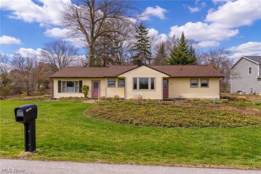 UNLOCK THE POTENTIAL! Welcome to this charming three-bedroom, one-bath ranch with a detached two-car garage, offering solid bones and endless potential for your personal updates and improvements. Enjoy easy one-floor living with a front entry that opens into a spacious living room filled with natural light. The dining area flows conveniently into the kitchen and a large family room featuring a newer wood-burning Franklin stove, perfect for cozy nights.

Step outside and you’ll find your own private backyard oasis complete with a wooded deck, paved walkway, and patio area—great for relaxing or entertaining. The detached garage also features a private screened room, perfect for enjoying some quiet time outdoors.

Major updates include a newer roof (2018), furnace (2018), hot water tank (2025), washer (2026), and dryer (2024), giving peace of mind on big-ticket items.

This home is full of character, charm, and opportunity. Schedule your private showing today and see the possibilities for yourself!