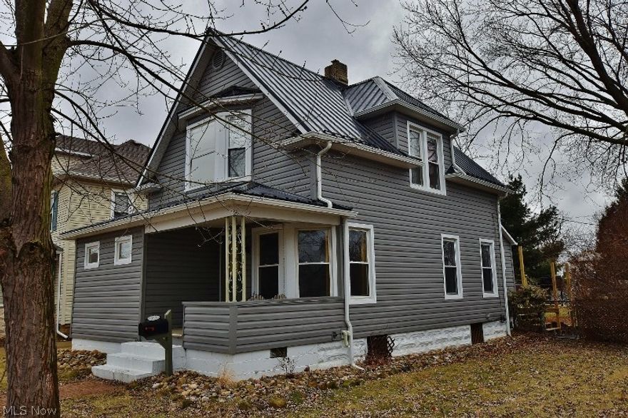 Beautiful 3 bedroom, 1.5 bath located close to the park and the school campus in Strasburg. Fenced in back yard with new 16x16 deck with modern style cable railing. Over $32,000 of recent improvements. The exterior was completely remodeled with attractive gray vinyl siding and black metal roofing. New soffit, facia and downspouts were added at the same time. The full bath on the upper level was completely updated including ceramic shower and floors. Ceramic flooring has also been completed in the kitchen along with new paint and hardware on the cabinets. Newer carpeting and paint throughout the home and very tastefully done. A convenient 1/2 bath is located on the main floor. High efficient gas furnace and central A/C. Convenient office located off the living room. One car garage with room for a 2 car garage if desired. Nothing to do on this one but move in and enjoy!