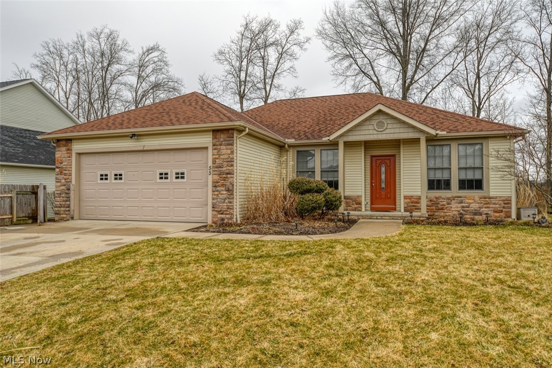 Welcome home to this stunning ranch, with convenient first floor living, offering privacy with a fully fenced yard with a 10x10 shed with loft, patio, and a peaceful setting. This 3 bedroom, 3 full bathroom home backs to the Cuyahoga Valley National Park, is located in Hudson Schools and enjoys Cuyahoga Falls utilities! This beautifully decorated home has an open floor plan, high ceilings and many upgrades. Enjoy your gorgeous kitchen with stone & tile backsplash, stainless steel appliances and gorgeous Curava countertops! The great room, with fireplace, is perfectly situated next to the kitchen and dining and is perfect for entertaining! Spacious master bedroom with fireplace, plenty of storage and sizable glamour bathroom! First floor office. Finished basement with stunning polished concrete floors, fireplace and full bathroom. 84 gallon Rheem hot water heater with life time warranty! Hard wired for security cameras. Hard wired for home theater / speaker system. Don't wait! Schedul