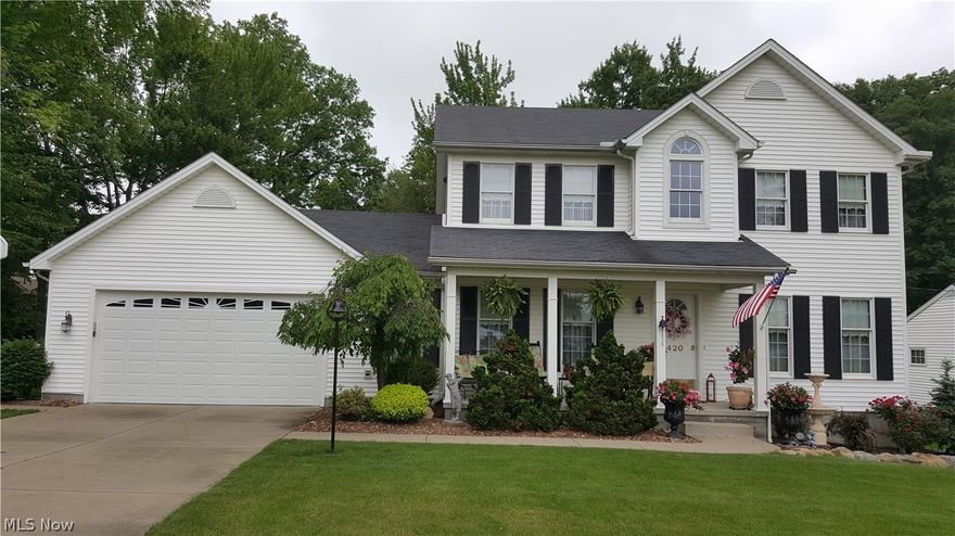 Welcome to this immaculate 2 story home sitting on over 1/2 an acre. You enter to a 2 story entryway leading you to your Formal Dining Room and Formal Living Room / Office with newly installed hardwood floors. The rear of the home features a large family room with gas fireplace open to the spacious kitchen. The kitchen gives you plenty of room to eat at the large Island and room for entertaining with access to the large backyard. Need more space? You have the finished basement to spread out. This home is in a prime location in McDonald sitting directly across from the schools and 3 blocks from the McDonald park and recreation area. If you are looking for a newer home in McDonald this is your chance. One owner, built in 2000, very well maintained, very well built and insulated. Two car attached garage and large storage shed in the backyard.