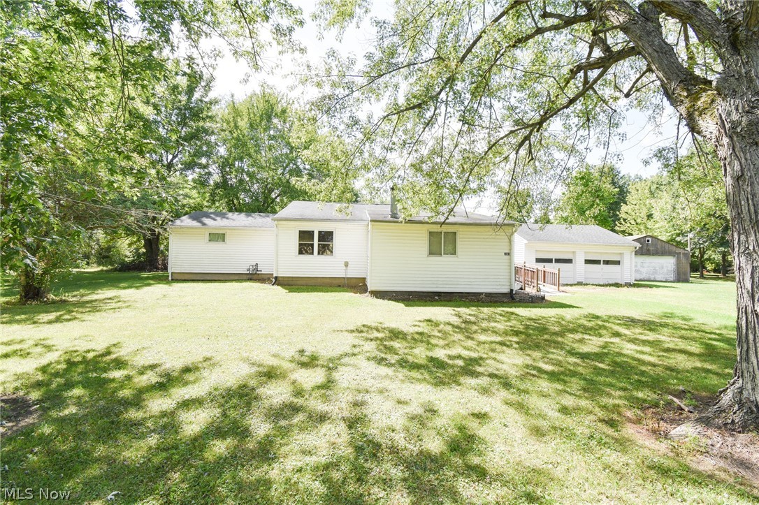 Country living! Two bedroom 1 bath home on over half of an acre is available in Southington Township. This home has a third room that could be used as an office, den or even additional bedroom (although it has no closet) Just off of the eat in kitchen is a first floor laundry room with direct access to the outdoors. The property boasts beautiful mature trees in a peaceful setting. There is a 2-car detached garage as well as another outbuilding/garage. As a bonus this home provides easy access to St. Rt. 305, St. Rt 534, St. Rt 422 and Rt. 5/82 bypass. Call today for your private showing