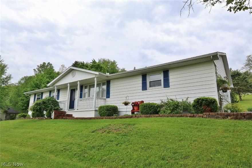Sprawling ranch home in Tri-Valley schools. Many updates throughout. The large kitchen has updated cabinetry and tile floors. The kitchen leads to a large sunroom with custom tile floors and many windows to let in the beautiful surroundings. 3 bedrooms on the main floor with a 4th option in lower level. The master suite has an updated master bath. 1 more updated bath on the main floor. The large living room offers the family a great place to gather. Downstairs you will find a huge finished family room with another bath and bedroom with walk in closet.  This home has many updates to numerous to list. From the private patio to the large corner lot. What more could you ask for. Call today, it will not last.