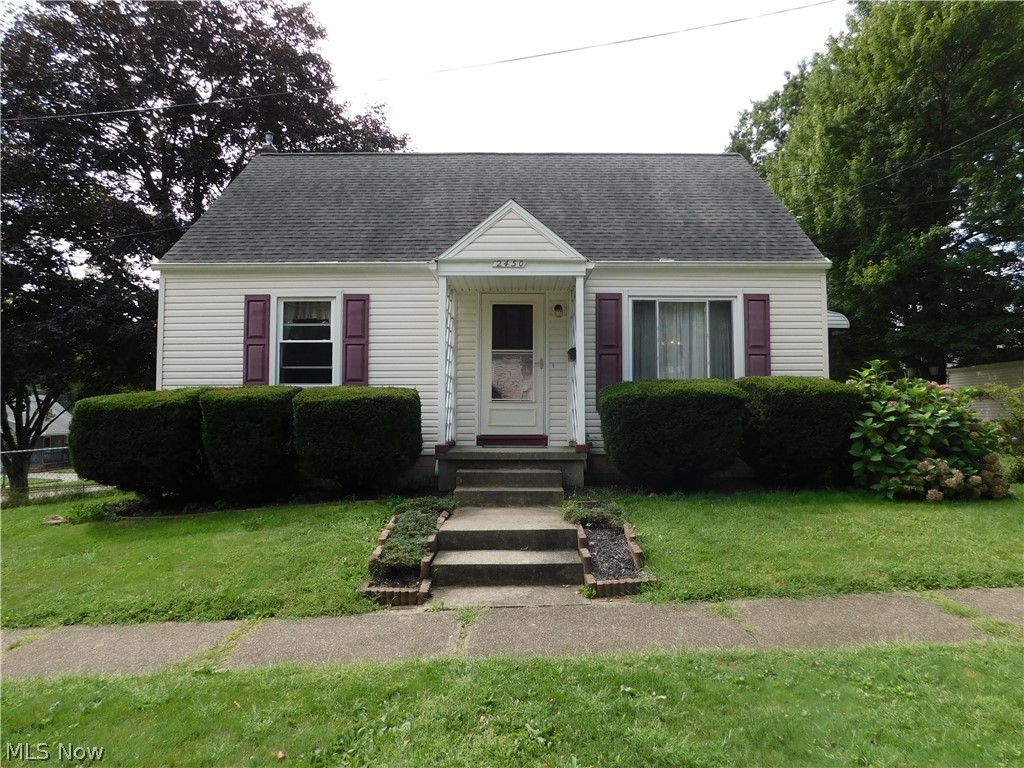 ONE OWNER, meticulously maintained cape cod style home on a beautifully landscaped, fenced in corner lot!! Nice living room flows into eat in area perfect for comfortably seating 4. Kitchen has a newer oven, lovely cabinetry and ALL appliances remain with house! Two good sized bedrooms on the main floor PLUS a full bathroom complete w/stand up shower stall (no tub). Upstairs you'll find an enormous master suite with enough space to house a small office, sitting area or whatever you please! Basement is partially finished w/a bar area and plenty of room to entertain! Laundry is in lower level as well! Other features include two car detached garage (24x24), vinyl siding (2012), lovely deck, completely fenced in back yard, vinyl windows (2001), roof (2011). Add your own cosmetic touches and enjoy!! Schedule your private showing today!!