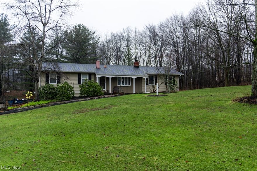 Location, location, location! Welcome home to this well maintained ranch with a walk out basement situated on 1.33 acres. As you enter through the front door you will find luxury vinyl plank flooring throughout. The living room boasts a bay window to bring in natural light.The kitchen has been updated and offers an eat in kitchen area with a sliding glass door that opens up to the deck overlooking the backyard. The master bedroom is a generous size with a completely remodeled master bath completed in 2024. Down the hall you will find 3 more bedrooms as well as a full bath. The walk out basement provides another living space , a half bath and laundry room. New roof and septic, all that's left to do is move in! This home is located close to wineries, golf course, parks, shopping and much more. Call today to schedule your private showing!