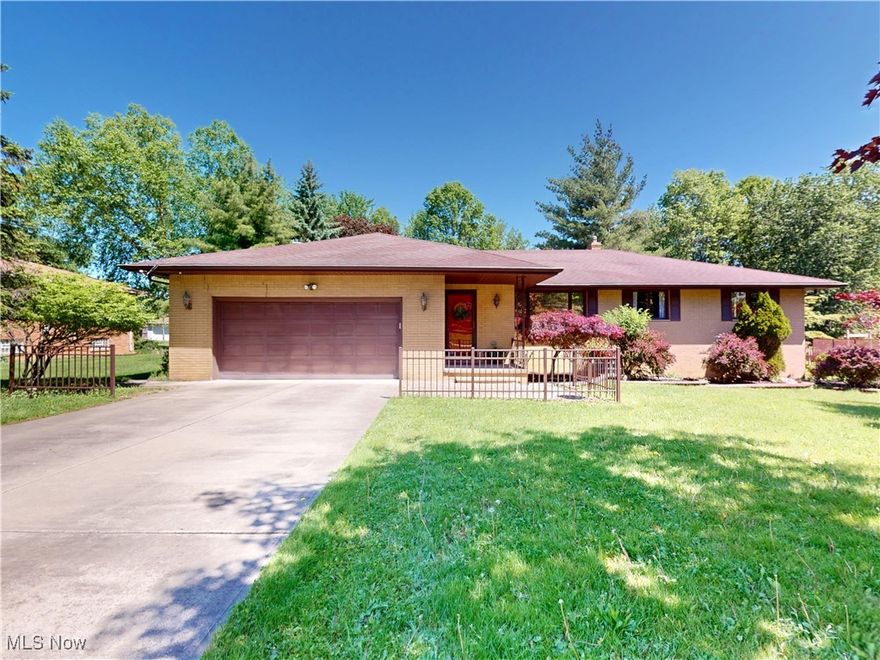 Looking for a ranch with main level laundry? Look no further! This solid, all-brick ranch has it all. Three bedrooms, three and a half baths, an enclosed back porch/sunroom, and tons of storage! You'll love the updated eat-in kitchen with granite countertops, and all stainless steel appliances that looks out into the cozy family room with wood-burning fireplace. Off the family room, you'll find the gorgeous all glass enclosed porch overlooking a large backyard perfect for entertaining. Additional updates include a gorgeous master bath remodel, newer hot water tank, and waterproofing in basement. The basement is partially finished and has a ton of storage space that could also be used as a workroom, complete with another full bath. Attached 2 car garage has entry to home near the laundry, half bath and kitchen for convenience. Located in a quiet park like setting, this home won't last long! Schedule your showing today. 
Home is being sold AS-IS, but sellers are including a 1 year home warranty for buyers peace of mind. 
City plans to change existing septic to public sewer in the near future. Paperwork available upon request. Basement warranty included.