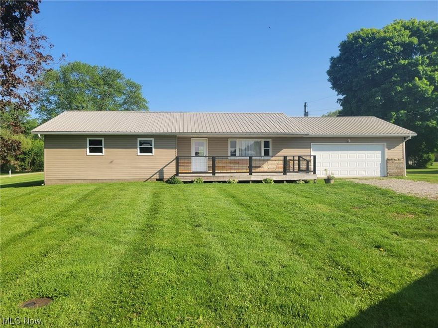 Looking for that move in ready property? Here it is. This 3 bedroom ranch home has a brand new kitchen with new stainless steel appliances and upgraded lighting. Shiplap accent wall in living room is beautiful. 2 car garage with new blue-tooth garage door opener. Brand new flooring in most of the house. The roof, windows and siding are all new within the last 10 years. Nice flat yard with room for an additional building if your need it. Call today for your own private showing. Seller is a licensed real estate broker in Ohio.