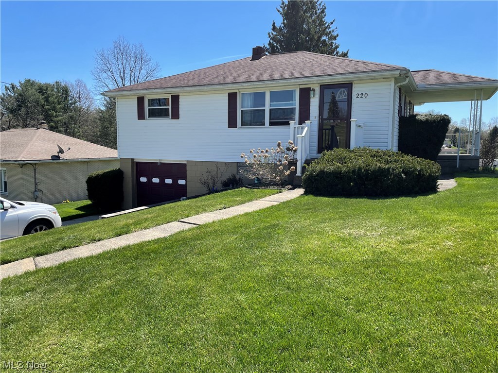 There is a 10 foot utility easement on the east side of the house. Buyer may assume light pole expense of approzimately $16.00 per month if they wish to continue having the light. There is a shed and partially finished patio on the property. Home is in excellent condition, drapes, range and refrigerator stay with the property.