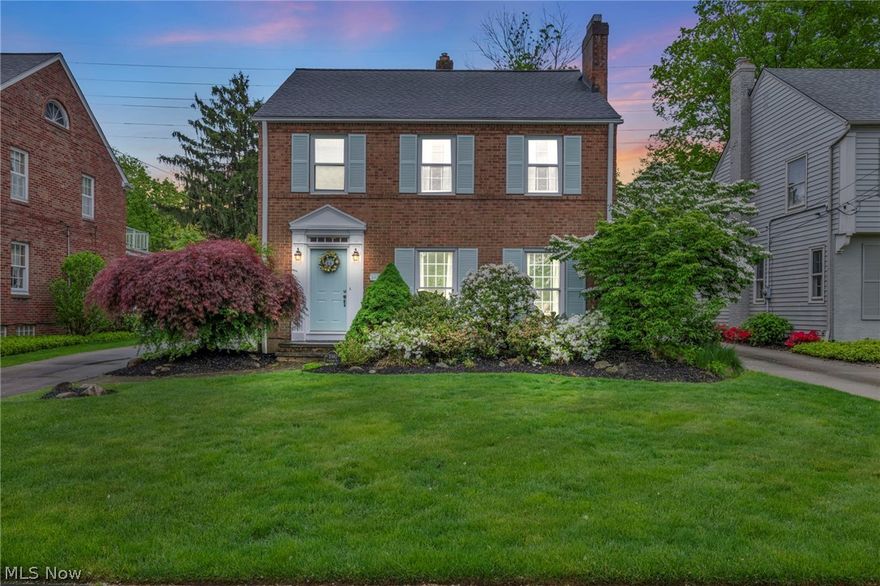 4K video uploaded and available Delightful, all brick (Much sought Rocky River Beachcliff subdivision) 3 bedroom, 1.5 bath magnificent colonial w/full finished basement, relaxing screened in porch w/paver patio, private backyard (no rear neighbors) including newer 2 car garage & 3rd floor walk up attic...Pride of ownership will shine through with one owner since 1972...Call for your personal tour today! Beautiful all brick exterior w/updated dimensional shingles, extra long quality replacement windows, updated exterior doors, newer large garage/long drive for ample parking approx 25 years old...custom paver front walkway & back patio...Summer enjoyment on your screened-in porch. Enter to refinished hardwood floors & rooms full of windows for natural light. Spacious living room w/romantic fireplace w/custom marble surround. Half bath on main floor for convenience. Remodeled raised panel cabinets in the kitchen including all appliances, tile floor/tile backsplash...quick meals in the cheerful breakfast room or large gatherings in the formal dining room w/glass french doors to porch. Wood bullnose staircase to the 2nd floor w/an owner's suite that is sure to impress w/many windows, 3 closets & direct access to updated bath boasting of a refinished tub/surround & comfort height vanity. Additional bedroom has a walkout balcony for your morning coffee. Double linen closet & laundry chute complete the flr. 3rd floor walk up high ceiling attic for expansion space or massive storage. Full finished rec room in basement w/glass block windows & dramatic brick fireplace. Modern high efficient furnace w/central air/humidifier for year round comfort. 2019 H20 tank, updated electrical & copper plumbing. Much detail w/crown molding, hardwood under carpet on 2nd flr, designer cornice on windows, arched opening, etc. Smart well though our floor plan...do not miss out on this opportunity.