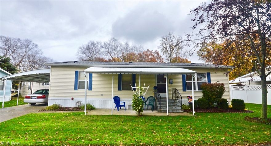 Perfect size! This Schult's Lynbrooke model offers 1064 ft.². measuring 24 X 44. A smaller double wide offering two bedrooms and two baths. Formal living and Dining room. Columbia Park is an age specific community. Columbia Park is Ohio's Premiere Adult Land Lease Community! Amenities include: Gatehouse managed entrance! On site Shopping Plaza! On site Management! Walking Path/Dog Walking Path! Shuffleboard! Boccie Ball! Library! Crafts, Social Hall with daily scheduled activities!