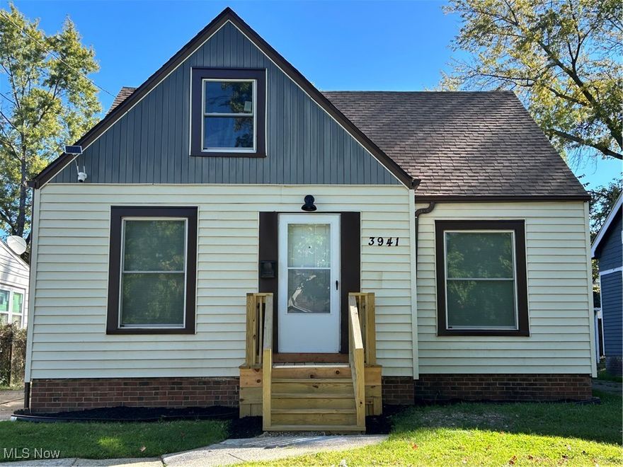 Renovated 3 bedroom home with 2 full baths and 2 car garage. Eat in Kitchen has been remodeled with cabinets and include stainless steel appliances with refrigerator, range, dishwasher and built in microwave. Both baths have been renovated. Improvements include a new roof, new windows, new furnace and hot water tank along with updated electrical and plumbing. Features include hardwood on the 1st floor and new carpeting on the second floor. Other features include glass block windows, garage remotes, concrete drive