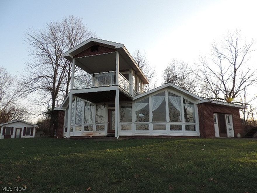 Very unique house that provides great view over Ripley, situated on .72 acre. Possible 4 bedroom home and a loft area, that could be used for home office space. Nothing quite like it on the market.