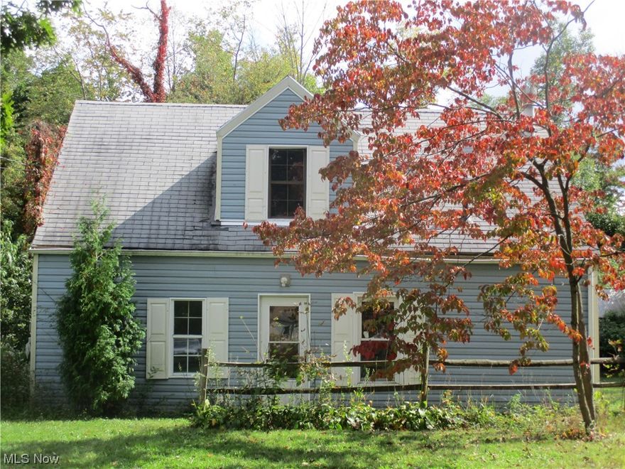 Handyman special 3 bedroom 1 and a half bath Cape with storage building... AS-IS up to the wooded area