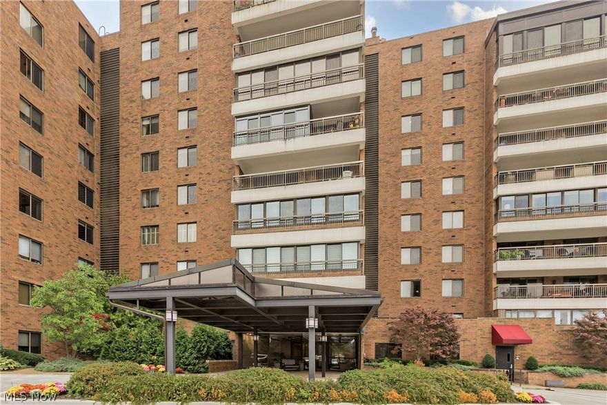 Live your best life in luxury and sophistication.  A great opportunity to live in Point East, Beachwood's Premier Condo Complex. This completely renovated condo, overlooking the pool will delight you in every way. The sleek over-all appearance has a New York apartment vibe. Owners were meticulous in their choices for the remodel starting with the beautiful Somrak kitchen w/dinette area featuring an induction cook top, granite, stainless steel refrigerator, dishwasher & microwave and double wall ovens. Den is appointed with custom built-in desk and bookcase.  Formal dining/living room is spacious with sliders to balcony.  Master bedroom has more custom built-ins, double closets and walk-in closet. Master bath is a a total dream w/double vanity, large shower and soaking tub. Convenient in suite laundry room and newer '20 furnace & air conditioner. Easy maintenance....entire unit has wood floors and plantation shutters. HOA fee includes 2 garage spaces in heated garage and unparalleled Concierge Services. Point East amenities include tennis courts, pool, private exercise room, party/event room, guest suites and 24 hour security.  Great location with easy access to highways, Beachwood Place Mall, Legacy Village, Pinecrest, Medical facilities and recreation.