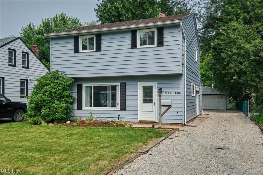 Home Sweet Home! This charming move-in ready 3 bedroom, 1 1/2 bath colonial has so many updates! The spacious living room's large picture window brings in lots of natural light. The flooring, paint and light fixtures were done in 2023. The living room flows into the kitchen. Be the first to enjoy this newly remodeled kitchen featuring new cabinets and counter tops, microwave and floors, all completed in 2023. Also replaced all interior doors, electric panel and hot water tank. the large utility room and updated 1/2 bath are both on the first floor. Upstairs you will find 3 nice sized bedrooms with all new flooring, paint and light fixtures. The full bath is a complete remodel including a new tub surround, vanity, fixtures, paint and flooring. Enjoy the partially fenced in yard and oversized 2 car garage with electric and door opener, also the exterior was painted in 2023. Conveniently located just minutes from Lake Erie, shops, schools, highway access and all your shopping needs! Call