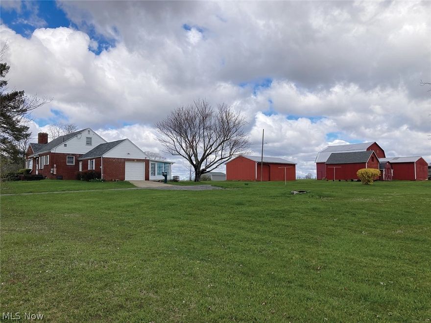 42-Acre Farm with Good Brick Home & Garage, Yankee Barn, 32 X 48 & 26 X 30 Pole Buildings, Grainery, Storage Barn, Beautiful Vacant Land Tracts with Outstanding Views, Timber Parcel, Frontage On Two Roads, Offered Separate & Together, Live Auction with Online Bidding Available. ABSOLUTE AUCTION, all sells to the highest bidder on location. ONLINE BIDDING BEGINS WEDNESDAY, MAY 1, 2024 – 12:00 PM and AUCTION LIVE ON-SITE BIDDING WILL BEGIN SATURDAY, MAY 4, 2024, 10:30 AM, REAL ESTATE SELLS AT 11:00 AM. Beautiful 42-acre farm with a good brick bungalow. The main level features a remodeled, eat-in kitchen, living room with a gas log fireplace. Two main-level bedrooms with hardwood floors, full bathroom, large second-level bedroom with knotty pine walls. Full basement with breaker electric, modern FA gas furnace plus Brunco wood burner and electric baseboard heat. Laundry area, glass-block windows. Attached garage, enclosed rear sunroom/patio, front porch. All new replacement windows. Shingles approx. 3 years old. Outbuildings include nice grainery with electric. 24 X 32 pole building, small storage building, 32 X 48 enclosed machinery shed, 26 X 30 metal pole building with full-length lean-to, 40 X 50 Yankee barn with loft with rear 30 X 40 open shed. Two drilled water wells, private septic system. A small pond, loads of road frontage, and timber. Divided as follows: Parcel #1: 5.2144 acres with home and all the improvements. Frontage on Tallmadge Rd. Parcel #2: 5.5293 acres. Corner lot with loads of frontage on Tallmadge Rd. and Wayland Rd. Parcel #3: 5.2434 acres. 220’ frontage on Wayland Rd. Parcel #4: 5.2448 acres with a small pond. 220’ frontage on Wayland Rd. Parcel #5: 5.2472 acres. 220’ frontage on Wayland Rd. Parcel #6: 5.2518 acres. 220’ frontage on Wayland Rd. Parcel #7: 5.2518 acres. 220’ frontage on Wayland Rd. Parcel #8: 5.2541 acres. 220’ frontage on Wayland Rd. All wooded with timber. Walk the land at your convenience. You’ll love these parcels.