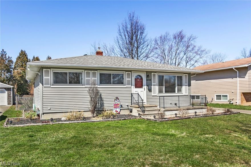 This extremely well maintained Brook Park ranch features original hardwood floors underneath all carpeting throughout this home. The possibilities are endless in this 3 bed, 2 full bath home. Enter into the inviting front facing living room with large windows that allow an inrush of natural light to fill the space. The eat-in kitchen is spacious and includes new flooring, tons of cabinetry, and a dedicated dining space for meals. All 3 bedrooms including the master are placed down the hall and are equally sizable with easy access to the first floor full bathroom. Enjoy an additional 1,008 SF of fully finished basement with features such as a massive rec room and 2 additional rooms that are currently being used as bedrooms. Secondary full bathroom completes the lower level. The fully fenced in backyard is lush and is perfect for outdoor activities. Other features include a detached 2-car garage, prime location, and just minutes from the Rocky River Reservations. Schedule your private sh