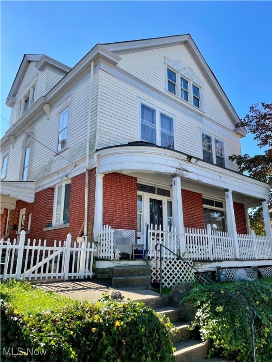 This charming, spacious home is full of character and potential. The main floor has a formal staircase, as well as a rear staircase. Dining and living room’s both have beautiful trim work and pocket doors. Newer updates include roof, and walk in shower in main floor full bath. 
Beautiful fireplaces throughout main floor and second floor bedrooms. Off street parking in alleyway behind the home.