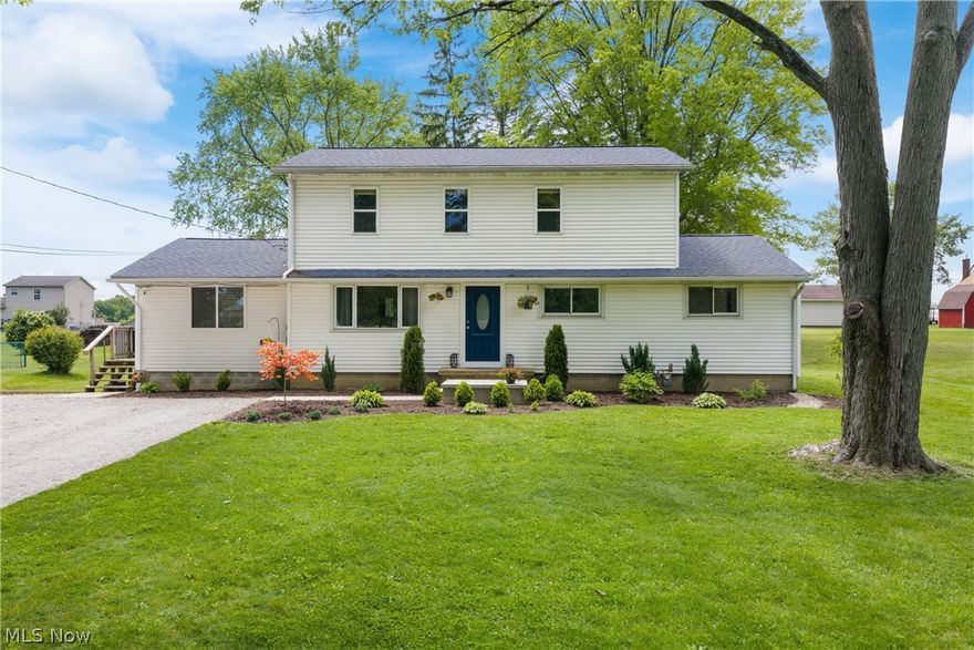 Updated, clean, and move-in ready! This charming two-story home in Perry Township offers an updated kitchen, 5 bedrooms, and 2 full baths, including 3 main-floor bedrooms for convenient living. The full basement provides plenty of storage, while the nice lot and electric-equipped shed add extra functionality and space to enjoy. Well water and public sewer. New furnace and A/C in 2024. Schedule your private showing today.