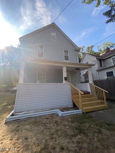 Welcome to this completely updated 3 bedroom 1 bath home in Kenmore. This property features hardwood flooring throughout, fresh painted walls, new kitchen countertops and so much more! Enjoy a quiet evening relaxing on the front porch. Central air and a spacious 2 car garage. Kitchen appliances include an oven/range, refrigerator and microwave. Rent is $1300 per month plus all utilities. No pets allowed.