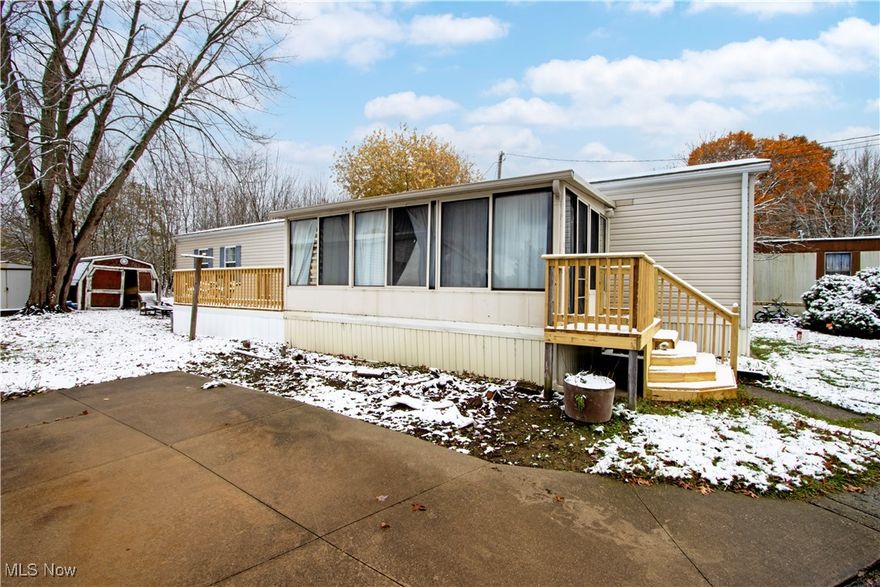 Looking for affordable move in ready housing.  Check out this 2009, 3 bedroom, 2 bath Fleetwood/Eagle Trace Ultra.  This home has a 3 season sunroom and updated front and back decks.  Roof has also been replaced.  Most furnishings can stay as well.  Buyer must be park approved.