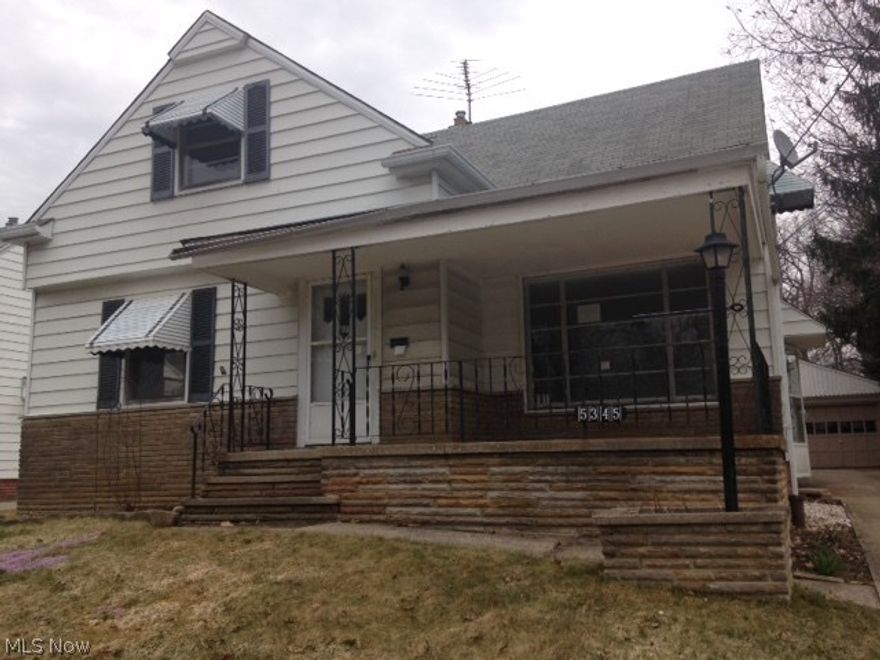 Four bedroom bungalow with two full bathrooms, full basement and a covered front porch. This large 1,760+ bungalow offers four bedrooms two full bathrooms, full partially finished basement, fireplace, wood floors, covered front porch, two car garage and large wooded lot for the area.