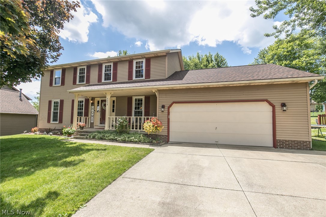 Welcome to 4258 Bunker Lane! This home features 4 bedrooms, 2 full/2 half bathroom and is located in popular Partridge Highlands! The home boasts an oversized 2.5 car garage with plenty of space for a workshop, storage, and lawn care items. The kitchen has beautiful oak cabinets, ceramic tile floors, bay window over looking the back yard and dining area. The front living space is perfect for a play area or formal living room. Off of the kitchen is the dining room, perfect for hosting. The nicely sized family room is off of the kitchen with french doors leading to a large three season sun room. There are sliders to the deck, patio, and fenced back yard. Upstairs you will find a large master suite w/master bath and walk-in closet. Three additional bedrooms and a full bath complete the 2nd floor. The finished rec room is great for a kids toy area or entertainment area. Updates include: Furnace/Central Air 2011, Roof 2014, Windows 2016, Carpet 2019, and Freshly painted. Call for your priv