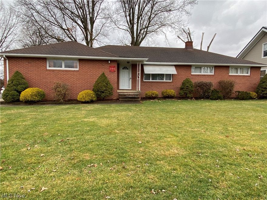 Welcome to 2305 Lakeside Ave NW...... this all brick 3 bedroom ranch is centrally located in Plain Twp.  The kitchen has large pantry closet with updated LVT flooring which extends down hallway.   Living room with large pictures window providing an abundance of natural light as well as built in bookcase.  Family room with newer (2 years) carpet, built-in for television and a separate side entrance from exterior.  All 3 bedrooms have nice size closets, full bath updated. Large unfinished basement if finished would provide great additional living space.  Workshop, laundry area and 2nd full bath located in lower level.  Fireproof safe 4' tall, 22" deep, located in basement conveys.  Nice backyard with 10 x 12 shed for additional storage. Hot water heat (boiler), all bedrooms separate climate control, family room/kitchen separate climate control, living room separate climate control. Full house air installed attic.
Property being sold "As Is' - Estate