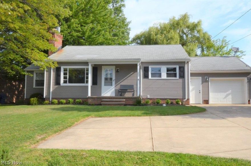 This newly remodeled home has a modern, open floor plan and is move-in ready. Everything has been updated-including siding and insulation in 2016, hot water tank and electrical panel 2015, furnace and A/C 2014, appliances (refrigerator, range, microwave) 2014/15 and more. It features hardwood floors in the bedrooms and living space and panoramic double pane windows to enjoy the back yard from inside. Escape to the sprawling, park-like back yard that boasts apple trees, grape vines, a plum tree, large wooded area, wildflower garden and a Koi Pond! The location is PERFECT-with easy access to 77 and 80 and an ideal commute to downtown Cleveland and/or Akron. It is within minutes of The Cleveland Metroparks, The Cuyahoga Valley National Park, grocery stores and shopping. The garage is double deep, and has space for storage of large equipment, or can be fit for a second vehicle. Please view the virtual tour to get a life-like view of this open bright gem! It is priced to sell quickly, so ma