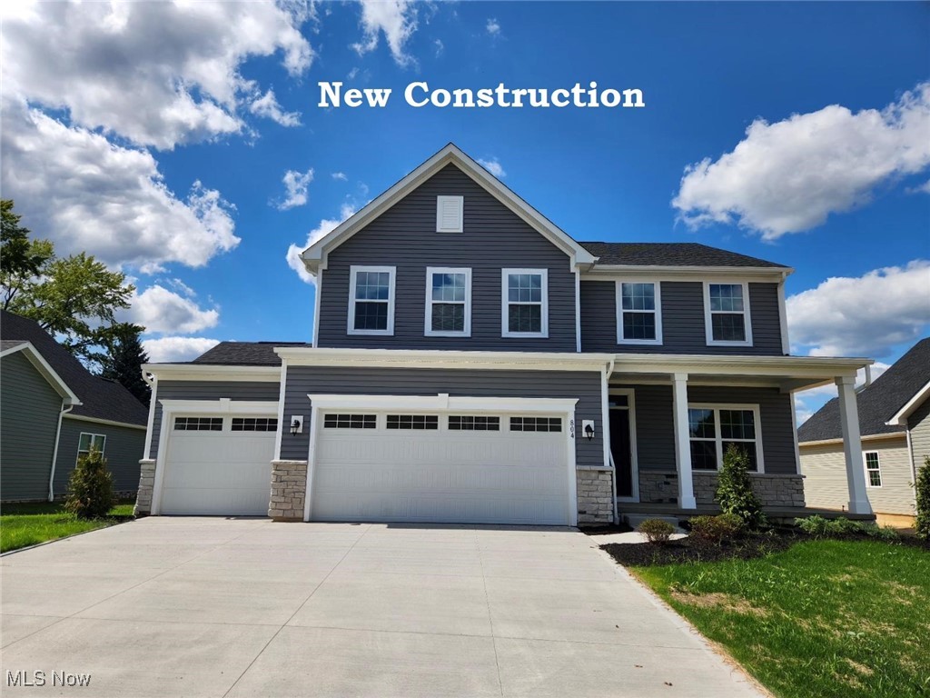 Immediate Move-In! New construction home in Copley-Fairlawn School district! Serene setting will have you relaxing the moment you drive up to your home located moments from daily life necessities! ! There is no better location! You’ll be greeted with a beautiful front exterior with full front porch and stone accents. Tons of storage space or much needed car space will be enjoyed with the 3-car garage with smart door openers. Upgraded finishes throughout the interior of the home! No need to repair and replace anything! The open layout is great for entertaining and the 9’ ceilings make the home bright throughout the first floor. The large family room leads you to the open kitchen and dining area. An oversized 10’ island with seating will be the hub of the home. Quartz kitchen countertops, backsplash, premium white cabinets and stainless appliances are perfect for even the pickiest of homeowners. The abundance of cabinets provides a great source of storage. Luxury Vinyl wood-look flooring offers easy maintenance but the look you desire throughout the first floor. A main-level office is perfect for a work-from-home lifestyle or a simple intimate place for secluded conversation. Upstairs, enjoy a second living space, perfect for morning coffee or the hang out space your kids will love! Relax in the large owner’s bedroom with an oversized walk-in closet, and a gorgeous on-suite with dual vanity sinks and walk-in tile Roman shower. Two generously sized guest bedrooms, and 2nd floor laundry will complete the upper level. The lower level is additional finished space with full bathroom. Ready for all your entertaining desires: family gatherings, game nights, and/or season sporting events. There is still plenty of storage for life's everyday needs. Finish your day while watching the sunset on your rear covered porch. Don’t miss this amazing opportunity! This home has a Comprehensive Warranty and an Energy Efficiency package that can save you up to 30% on your utility bills.