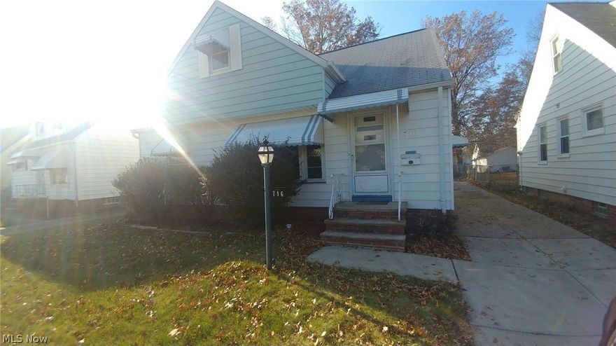 716 East 241st Street, Euclid, OH -- Lovely and well maintained 3 bedroom bungalow single family! 

-- $895 rent / $895 deposit 
-- $25 application fee per adult 
-- 1 to 2 pets OK with additional pet deposit 
NO CMHA / NO SEC 8 

Incredibly spacious and recently re-done bungalow single family that offers 3 bedrooms - all on the 1st floor! 2nd floor is HUGE unfinished attic that has storage space galore! Large eat in kitchen that offers newer cabinetry/countertops. Tenant must provide own stove/fridge, no appliances are provided. Large living room that allows ample natural sunlight in through the picture windows! 

Home offers central air conditioning, HUGE finished basement with wood paneled rec room and separate laundry room with washer/dryer hook ups. Detached garage and the back of the home off 1 of the bedrooms offers a 3 seasons room/sun porch that is cable ready! 

Tenant pays all utilities including water/sewer, gas and electric.