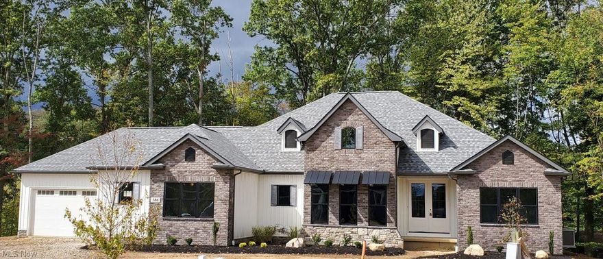 This impressive ranch home encompasses SEM’s unique design details and is a showcase for living inspired. This recently completed model home features an open floor plan with centrally located kitchen, great room and dining providing for 4640 SF of finished living space. Master suite on 1st floor has custom tile shower and large separate vanities and soaking tub. Walkout lower level features mini kitchen, bar, dedicated movie room and large family room. Total of 5 bedrooms and 3.5 bathrooms. Come see this modern style ranch with exceptional quality throughout.