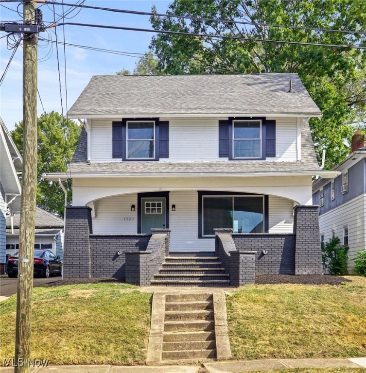 This move-in-ready, two-story home with a large front porch, three bedrooms, and 1.5 bathrooms in Canton City is now available! Loaded with modern updates blended with older elements, this large home offers ample space on three levels. The main floor features LVT floors throughout, a large living room with a fireplace with built-in shelves, a beautiful kitchen with tile backsplash, marble countertops, and new stainless-steel appliances, a large half bathroom with a laundry closet, a dining room, and a mudroom (drop zone) for all your items. The second floor has a primary bedroom with an additional sitting room, two other bedrooms and a large, remodeled bathroom with a linen closet. Beyond the second level lies a finished bonus room in the attic, which could be a fourth bedroom, home office, or media/playroom. The full-size basement offers additional storage space, as well. Please call today for your private showing!