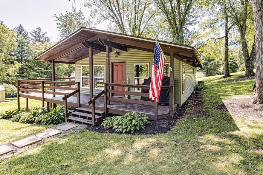 Wonderful home with everything on one floor in the desired Sevakeen Country Club area! Two bedrooms, 1 bathroom with an open floorplan. Updates include: New roof July 2023, Wall Kitchen cabinets 2023, AC 2017, Septic 2010, wiring throughout, plumbing, furnace, siding, most windows, HWT, kitchen and bathroom completely redone within the last 12-15 years. Extra added touches include dimmable switches throughout, extra insulation under the home for efficient utility bills, wrap around deck and shed. Hardwood floors and all appliances stay in this beautiful home!  Community events for every season. Lot lease and membership fees apply. Ownership requires country club approval. The perfect vacation home you can live in all year around!