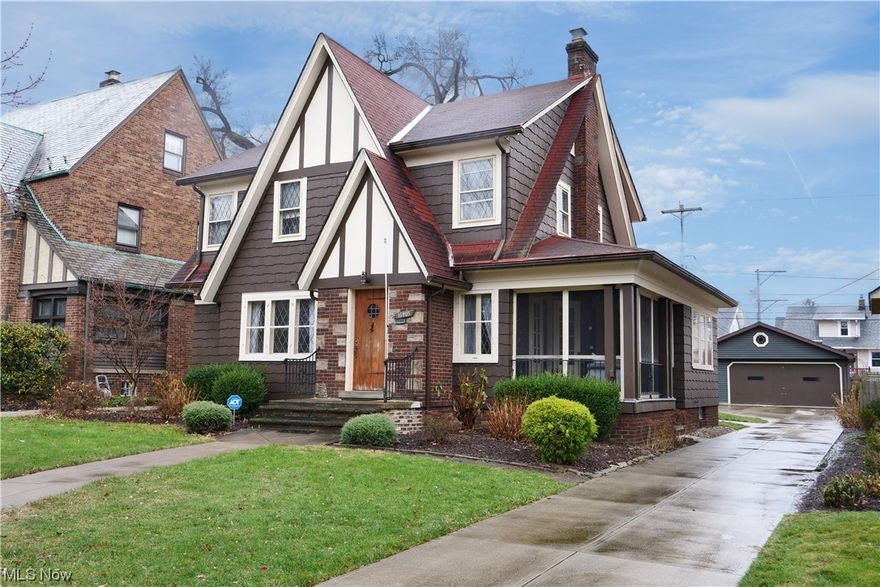 Welcome to 16805 Lucille Ave in a well-desired West Park Kamms corner area with three schools, coffee shops, dining, etc., within strolling distance. This 1980 sqft four-bedroom colonial offers plenty of character all around. Pulling up to the property, you will notice its curb appeal with landscaping. Two-car garage with newer electrical and siding. Screen in patio off of the side of the home with entrance. The second-floor patio is excellent for mornings or at night. It overlooks the back area and has a stamped concrete walkway leading to the rear patio with an awning. Entering the property through the front door, you are invited by an enclosed breezeway leading to a family room with a fireplace and an enclosed office area. Wood floors are refinished, and the large dining room to the left of the kitchen is excellent for entertaining. Fully updated kitchen with style, Quartz countertops, matching island, all stainless steel Samsung appliances included overhead vent fan for cooking, white cabinets with gold fixtures and matching faucet, And in the kitchen with half bath. Upstairs offers four bedrooms with an oversized master. Three of the bedrooms have newer fans with controllers—a stand-up attic with a stairway for plenty of storage or to be refinished. The basement offers a finished entertaining room with a fireplace, two storage rooms or workshops, and a laundry room with a washer and gas dryer. Set up your private showing today and see what this property offers.