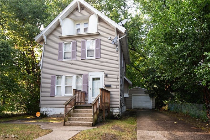 Welcome to 127 Shelby Ave. A gem located in North Akron. Property is 3 bedrooms, 1 bathroom. Attic can serve as a 4th bedroom. A perfect starter home or investment property to rent out. Property was previously rented until 4/2025 for 1200/month. Plumbing-2016,Furnace- 2018, Hot water tank -2020, Electric replaced in 2020.  Property is being sold AS IS. No additional repairs will be made. No wholesalers or seller financing please. Back on market at no fault of seller.