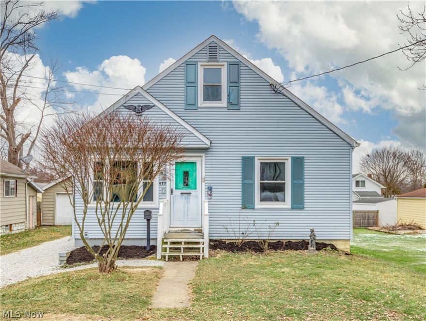 Nice 2 Bedroom, 1 Bath, 1 car garage home with deck and partially fenced yard.  Hardwood floors in bedrooms, hallway, and under the carpet in the living room. Unfinished attic is heated and would make a great 3rd bedroom.  Waterproofed basement in 2013.  New electric panel installed in 2013.  Plumbing was redone in 2011. Hot Water Tank replaced in 2009. Furnace replaced in 2008.