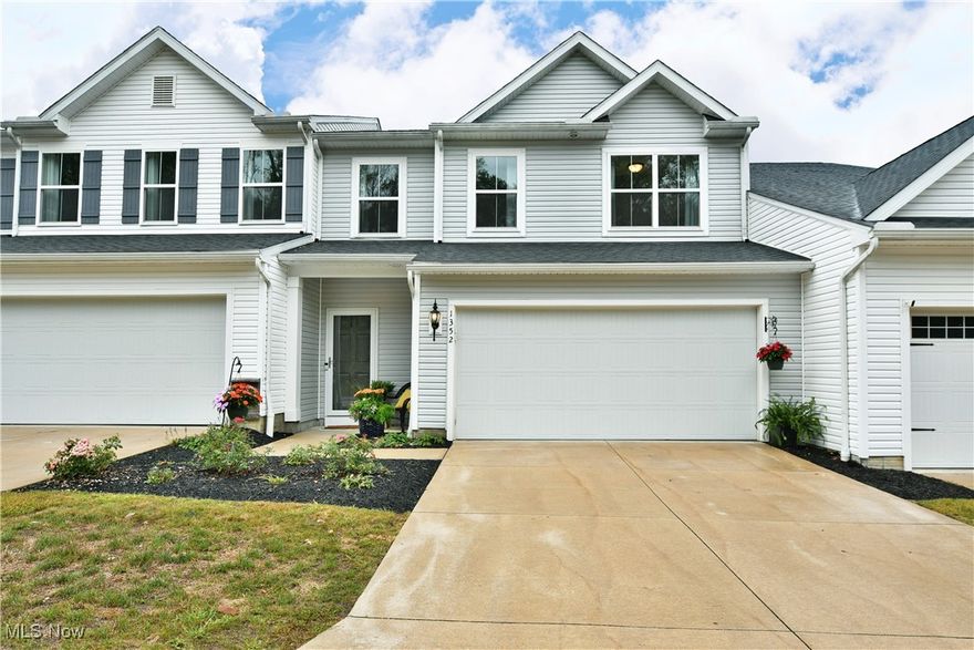 Located in the highly sought-after Green Local School District and tucked away on a convenient yet private street in the Forest Lakes Development, this 3 bedroom 3 bath Townhouse (built in 2021) has all the "Extras". Across the street, an underdeveloped wooded landscape provides scenic and private front view, adding to the home's natural appeal. The exterior is tastefully landscaped both in the front and back creating a natural privacy. As you enter the front foyer, the appealing guest bath and trendy converted closet will please you. Then to the Great Room featuring high ceilings, custom built wall with elegant electric fireplace and mounted TV, recessed lighting, and vinyl flooring throughout the first floor. The stunning eat in kitchen offers the breakfast bar, gorgeous granite countertops, tiled backsplash, cabinet undermount lighting, and all stainless steel appliances. The dining area with sliding glass doors overlook the oversized 10 X 25 patio with another dining area, as well as grilling and sitting area. Back inside on the second floor is the spacious master suite featuring the warm and inviting corner fireplace, large walk in closet, and beautiful bath with tiled shower and frameless glass door. Two additional bedrooms, second full bath, and convenient laundry room complete this floor. Another update is all new upscale light fixtures throughout. And on the first floor through the kitchen is access to the newly finished drywall and painted garage. Also, the ceiling recessed racks are easily accessible for plenty of storage. Forest Lakes provides lawn care and snow removable and offers residents use of the community park, playground, pavilion, and walking trail. With its prime location, wooded front view, and access to Green Local Schools, this Townhouse is a must-see and won't last long!