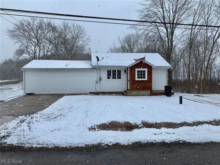 PRICE REDUCED! Settle right into this 3 bedroom remodeled country ranch located in Bristolville. Open kitchen. Nice size living room with open dining area. New windows, electrical, furnace, drywall, interior painting, insulation, laminate flooring and carpet.  1st floor laundry room. Partial basement with glass block windows. Located on a nice 3/4 acre lot. Home Warranty provided to add extra peace of mind! Call Today for your personal showing before it is gone!