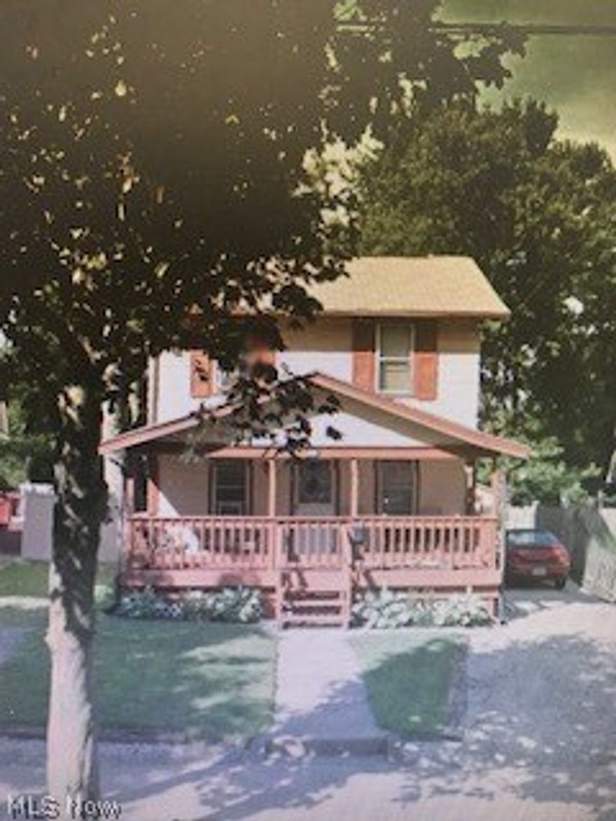 Great Opportunity for the first time home buyer or Investor! Beautiful gated front porch. Gorgeous original woodwork. Newer roof and Furnace. Large private back yard. Beautiful original built in linen closet in bath. Conveniently located near schools and shopping. Needs cosmetics but is a great home.  Make it yours today.