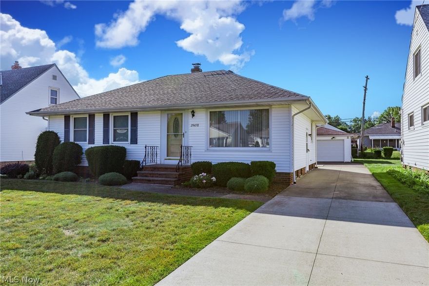 Bring your decorative flair to this immaculate 3 bedroom 2 full bath Ranch with full finished basement* Large living room with beautiful picture window leads to a nice sized dining room with built in buffet/china cabinet and double doors to the backyard* Great eat-in kitchen with built in appliances* 3 bedrooms and full bath on the first floor* Full Finished recreation room in basement is perfect for entertaining and includes built in cabinetry, bar and full bath* Workshop/utility room includes washer and dryer* Call now for a private showing* You won't want to miss this!*