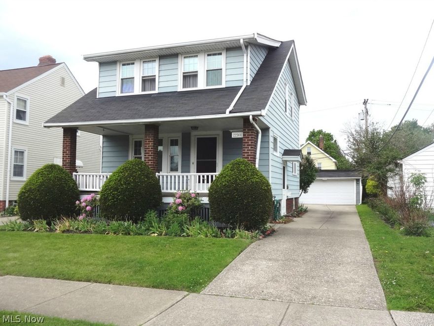 Well maintained home in move in condition! Spacious, newer kitchen with 42 inch maple cabinetry. Newer windows throughout and glass block in basement & 2 new storm & screen doors. Exterior waterproofed basement with shower & toilet in basement. New furnace and central air in 2008. House will be violation free. Super convenient location close to high school and library. Great home at a great price.