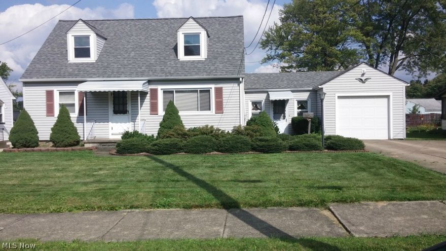 Looking for a move-in ready house in Austintown?  Look no further!  Well maintained and frequently updated Cape Cod nestled in the Wickliffe neighborhood just waiting for the perfect buyer.  Great location on the east side of Austintown...easy access to local shopping, schools, and library, but still an easy drive down Mahoning to get downtown.  

Current owner took great pride in home, with routine maintenance, landscaping and housekeeping.  In recent years the house has had the basement waterproofed, new siding installed, new windows put in and best of all...a new roof put on 6 years ago!  Furniture can be negotiated into deal, so this house could be fully furnished.  This lovely cape is ready for you today.

Seller is open to land contract with following terms:  10% down, monthly payments of $665.00, term to be decided.