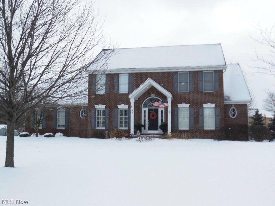 A half bath custom built home in St.Ives. Spacious great room with 12 ft. ceilings, crown moldings and gas fireplace opens to beautiful open kitchen with granite countertops, stainless steel appliances, ceramic tile floors, and tile backsplash. Kitchen also includes breakfast bar and dinette. The dinette overlooks a fabulous stamped concrete patio, pergola, covered patio, fire pit and outdoor speakers. A salt water pool for great entertainment. Most interior painted the last 2 years. Beautiful finished basement with kitchenette/bar and media room. Great schools and shopping. Must see.