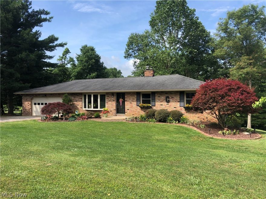 Very well maintained move in ready ranch. Many updates including a beautiful kitchen with granite countertops, custom built cabinets, island and tile flooring. Huge 14X44 deck overlooks a well landscaped large backyard with newly painted storage building and amazing garden area. The partially finished basement with walk out was remodeled in 2019 with all new paneling, carpet and ceilings. Wood burning fireplace in basement.  Call to schedule a showing of this meticulously cared for home.